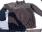 Zimní bunda fleece Polartec černá hrudník 124 cm