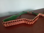 Nábojový pás kožený na brokové náboje délka 133 cm hlavní st