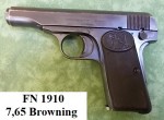 Prodám pistoli FN 1910-7,65 Browning+příslušenství