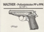 Manuál WALTHER - Polizeipistolen PP a PPK