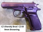 Prodám velmi zachovalou pistoli CZ 83 9mm Browning