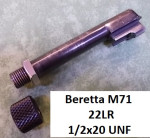 Prodám hlaveň na pistoli Beretta M71-22LR -závit na tlumič