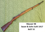 Prodám pušku Mauser 98 J.P. Sauer&Sohn Suhl-8x57 JS