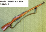 Prodám sčíslovanou pušku Mosin 1891-30 v ráži 7,62x54R      