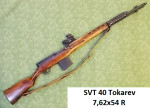 Prodám SVT Tokarev 7,62x54 R zachovalý stav, s kolimátorem