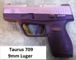 Prodám pistoli Taurus 709-9mm Luger-velmi zachovalá