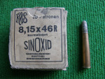 Sbírkové náboje r.8,15x46 R  Frohn
