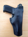 Kožené opaskové pouzdro na pistoli CZ 82/83 - černé