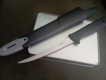 nůž Gerber/Fiskars - filetak, pouzdro, brousek, ...