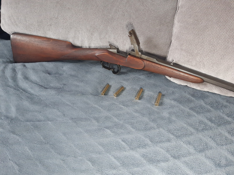 Historická flobertka 9 mm Warnant