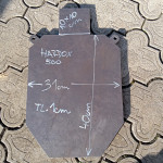 Gongy Hardox 500 vše tloušťka 1cm 