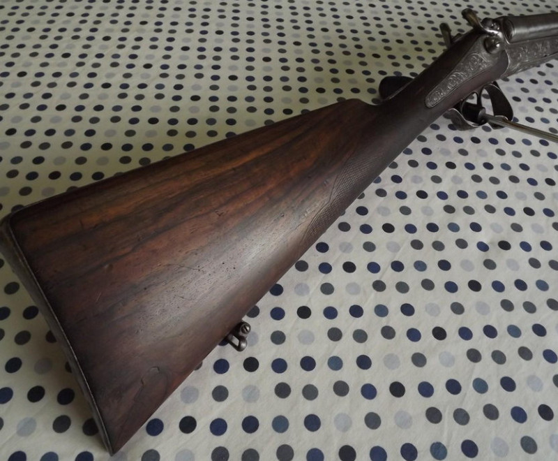 Krásná historická brokovnice lankasterka běžné ráže 16
