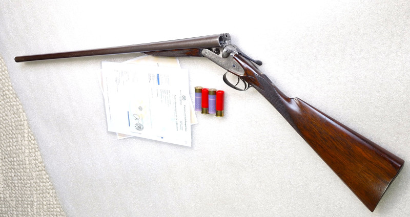 ANGLICKÁ BROK.HAMMERLESS ARMSTRONG & Co.M1885.12/65+NEJSTAV+