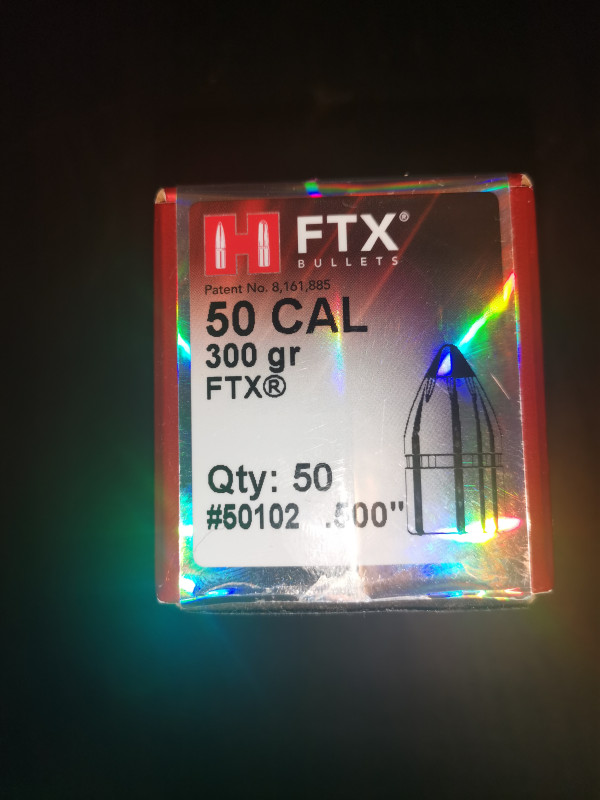 Hornady FTX 300gr 50 cal. 500SW Magnum