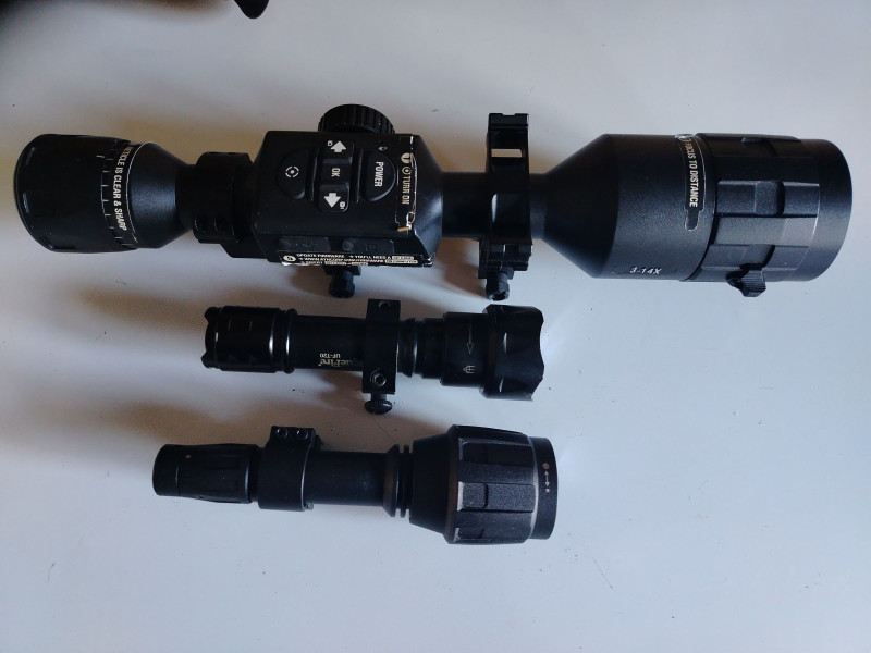 Atn X side 4k 3-14x v pěkném stavu 