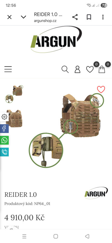 Nosič plátů REIDER 1.0 černá