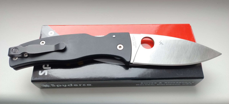 Spyderco Bodacious C263GP + deep carry clip