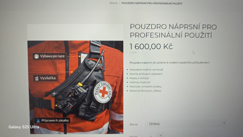 taktická vesta IZS + pouzdro náprsní