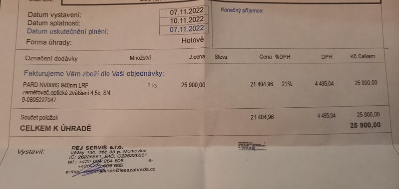 PARD NV008S 940nm LRF