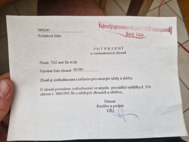 Sa58 v krasnem stavu