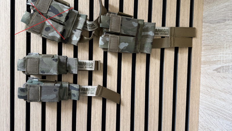Warrior sumka 1x na dva a 2x na jeden zasobnik