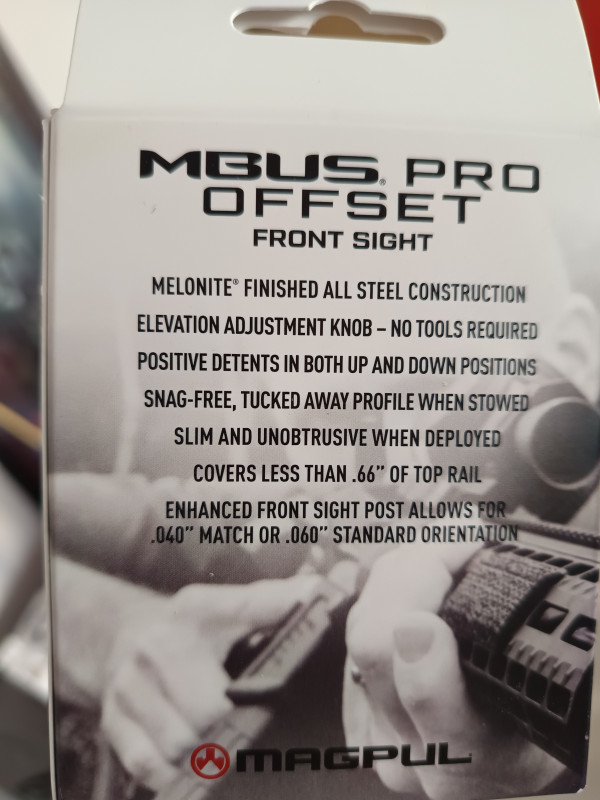 Sklopná muška Magpul MBUS Pro offset
