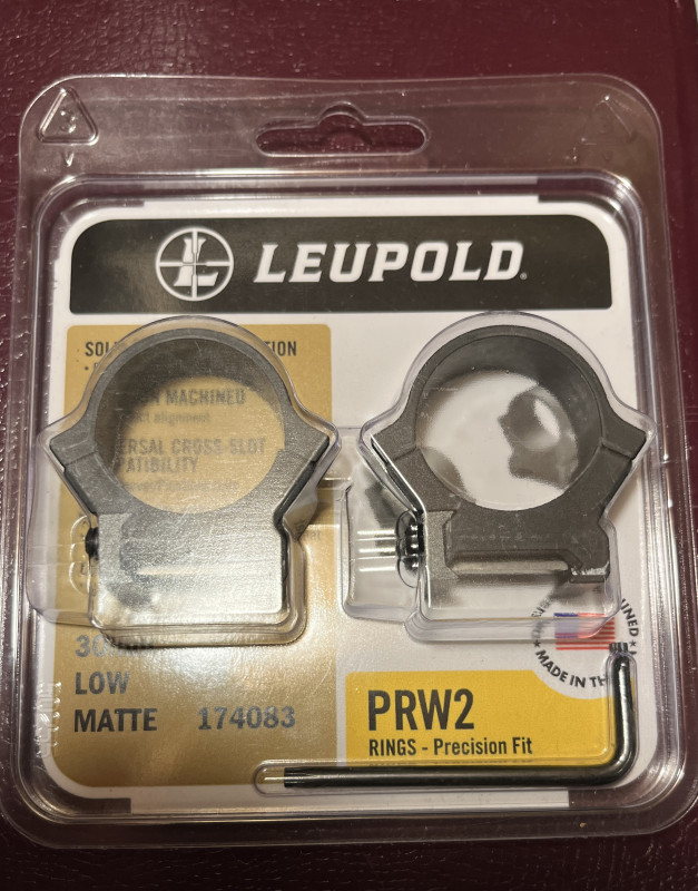 Kroužky Leupold PRW2, 30mm, nízké 
