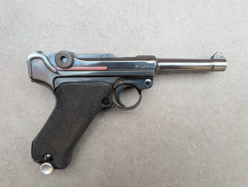 Komplet Luger P 08 s pouzdrem r.v. 1939