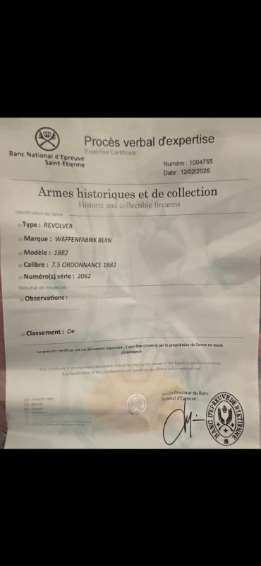 Historický Švýcarský armádní revolver m.1882 7,5 swiss