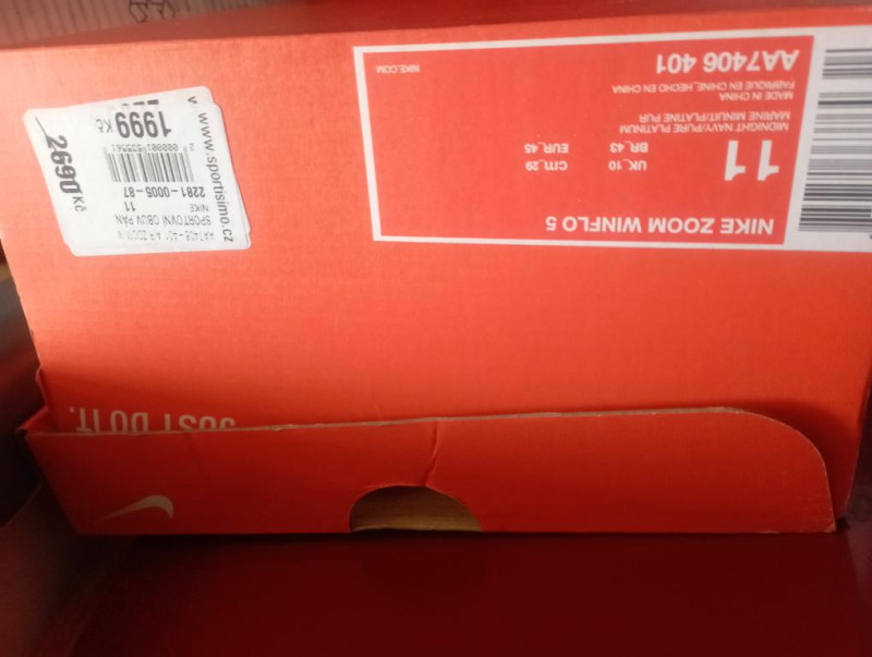 obuv je model Nike Zoom Winflo 5 1999 kč běžecká obuv Pánské