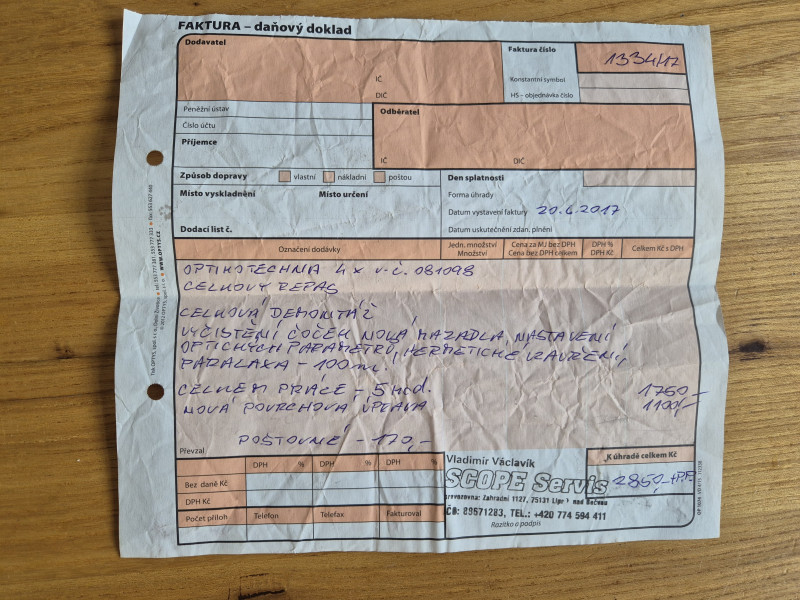Prodám puškohled Optikotechna 4x