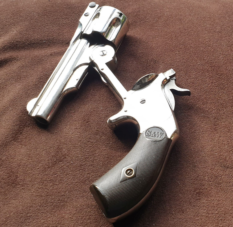 Historický revolver Smith Wesson cal.38CFSA Baby Russian