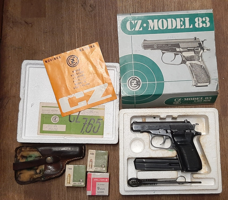 ČZ 83 ráže 7,65mm komplet original