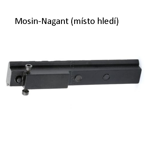 montáž mosin-nagant, místo hledí