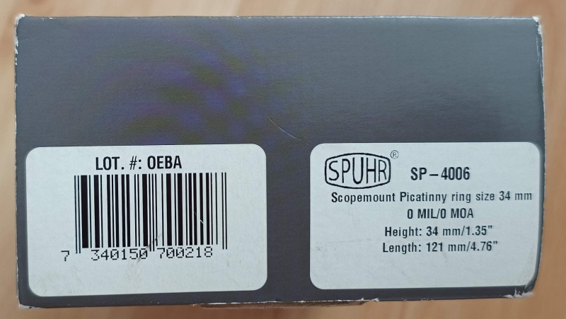 Vyměním Spuhr SP 4006 na průměr 34 mm a výška 35 mm