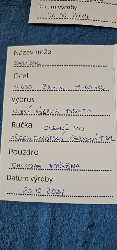 Nůž Baribal od Martina Krátkého