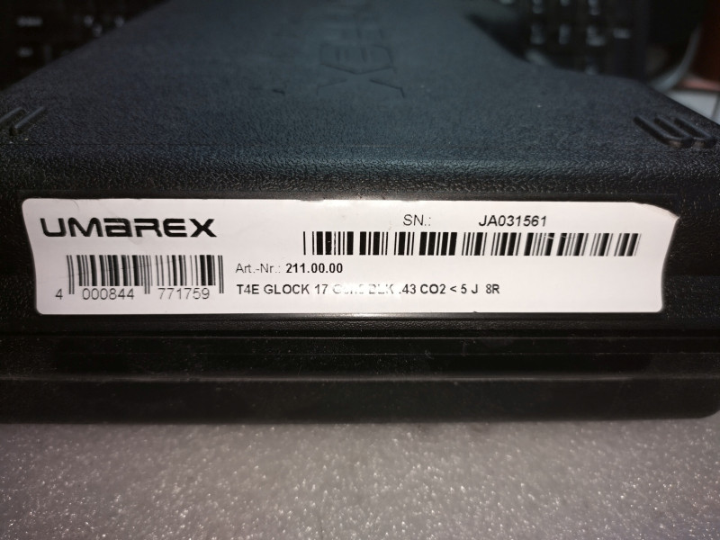 RAM pistole Umarex T4E Glock 17 Gen5 cal.43