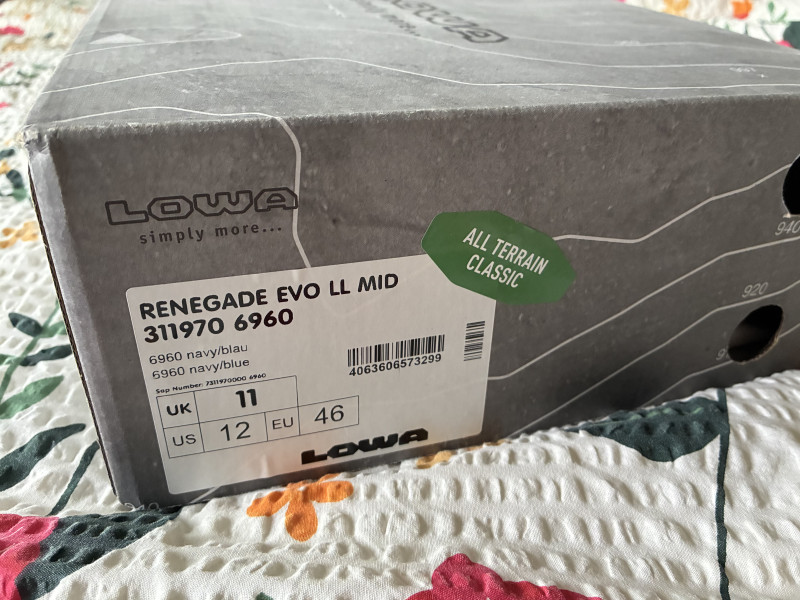 Prodám boty Lowa Renegade EVO LL MID.