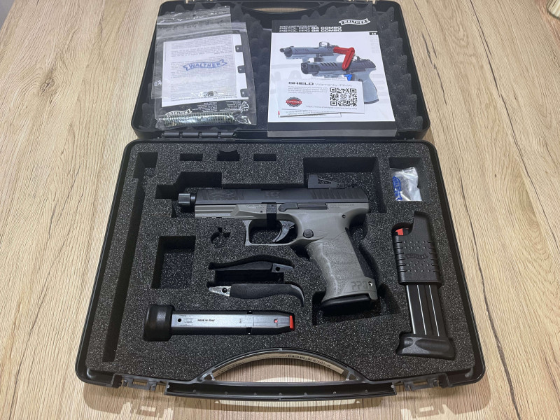 WALTHER PPQ Q4 TAC 4,6″ 9 MM, kolimátor Shield RMSc