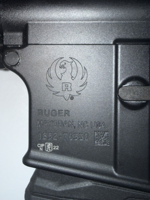 puška samonabíjecí, výr. RUGER, model AR-556, ráže 223 Rem.,
