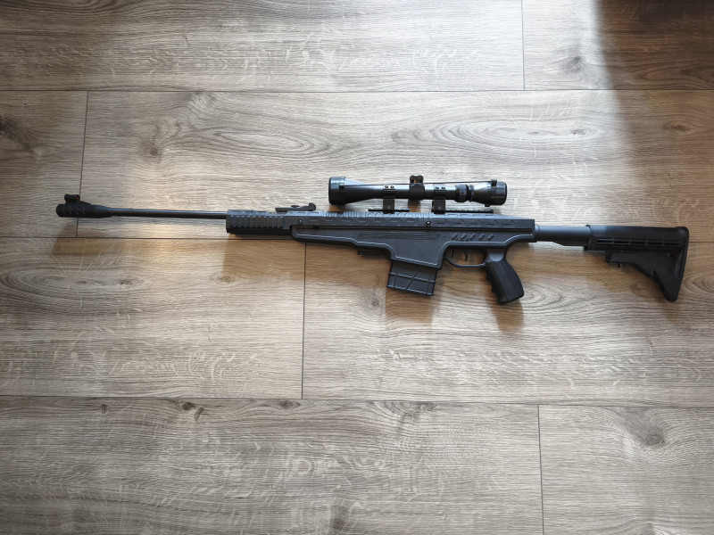 Vzduchovka PENDLETON s optikou RTI 3-9x40 kompletní set 