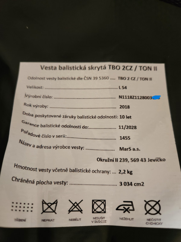 balistická vesta