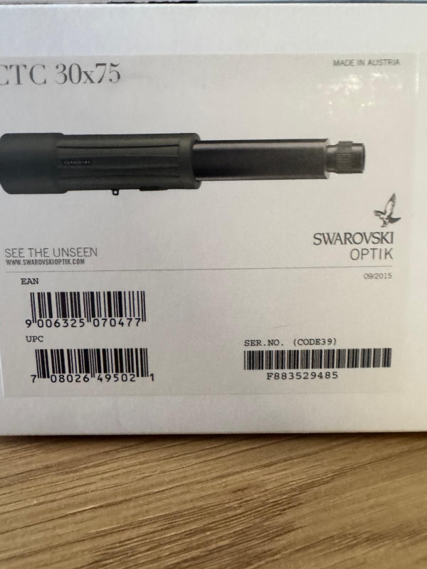 Swarovski optik CTC 30 x 75