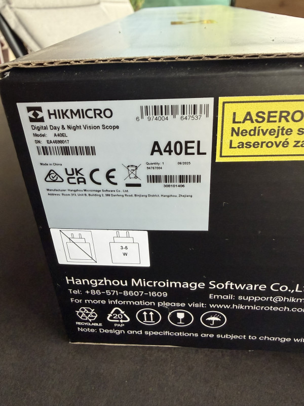 HIKMICRO ALPEX 4K LITE A40EL + Přísvit TenoSight L-940 Laser