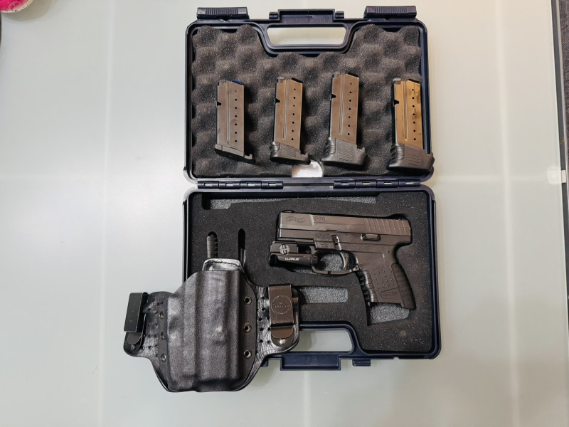 Watther PPS 9mm + 4 zásobníky a příslušenství 