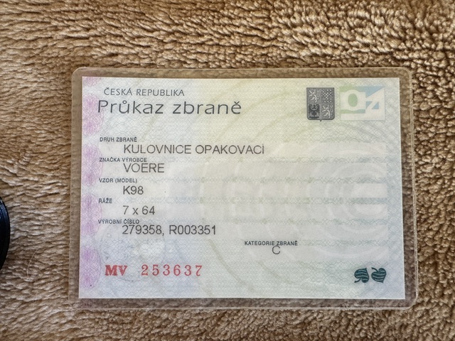 Prodám kulovnici Voere 7x64