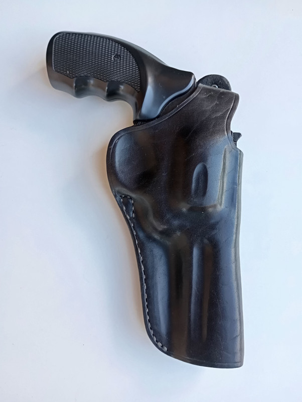 Kožené opaskové pouzdro pro revolver Arminius HW38 - 4