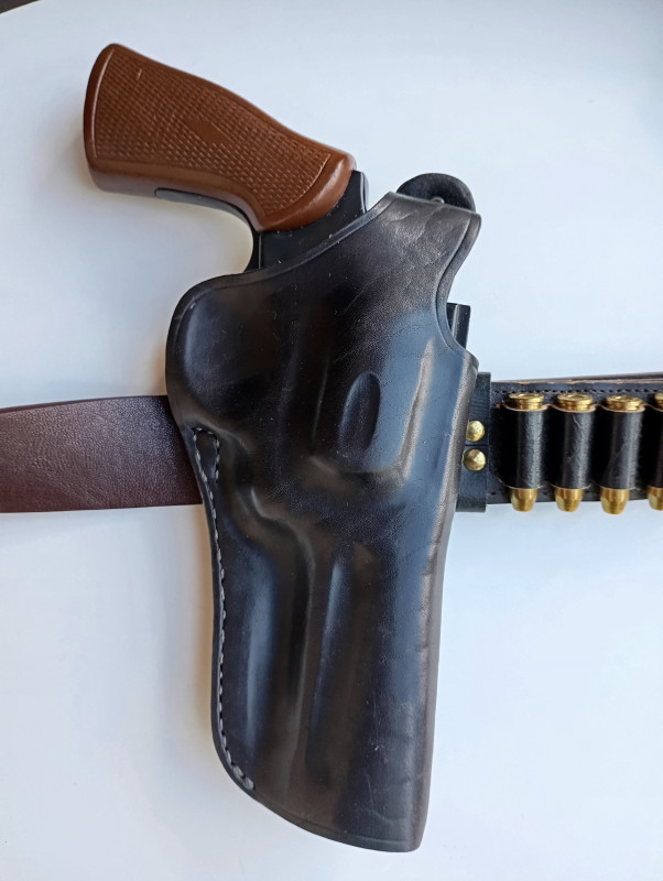 Kožené opaskové pouzdro pro revolver Arminius HW38 - 4
