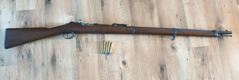 Historická opakovací puška Mauser model 71/84 cal.11,15x60R 
