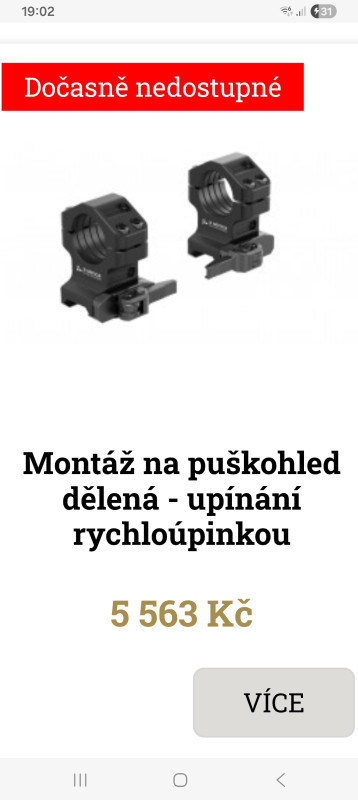 JKN dvoudílna weaver montáž 30 mm